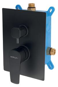Novaservis Metalia 58, rejtett csaptelep doboz 2-es kimenettel, fekete, BOX58051R-5