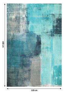 Szőnyeg, kék|szürke, 120x180, ESMARINA TYP 2