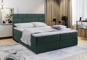 PERLA Boxspring kárpitozott ágy, 140x200, soft
