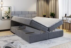 PERLA Boxspring kárpitozott ágy, 160x200, soft