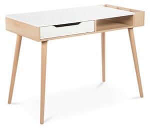 MACEK Gyermek asztal,111x79x55,fehér/bükk