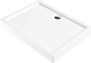 Deante Jasmin Plus, téglalap alakú akril tálca 100x80x14 cm, mélység 3 cm, Szilárd technológia, fehér, KTJ_046B