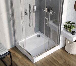 Deante Jasmin Plus zuhanykabin 90x90 cm négyzet króm fényes/átlátszó üveg KTJ_041P