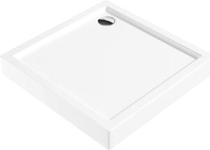 Deante Jasmin Plus, négyzet alakú akril tálca 90x90x14 cm, mélység 3 cm, Solid technológia, fehér, KTJ_041B