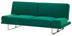 Zöld bársony kanapéágy YORK