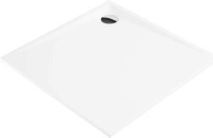 Deante Kerria Plus, négyzet alakú akril kád 80x80x3 cm, mélység 1,5 cm, tömör technológia, fehér, KTS_042B