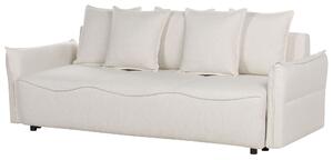Fehér kárpitozott kanapéágy KRAMA