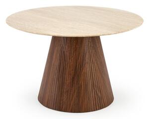 Asztal Houston 2078, 76cm, Dió, Világos Travertine