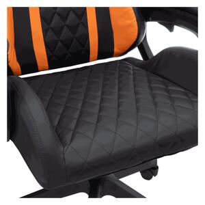 BARACUDA WHALE Gamer szék 150 kg fekete/narancs
