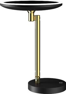 Deante Silia kiegészítők, szabadon álló kozmetikai LED válltükör, nagyítás (3x), arany-fekete, ADI_Z812