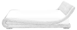 Ezüst bársony franciaágy 160 x 200 cm AVIGNON