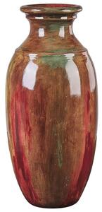 Terrakotta Dekor váza 65 cm Barna Színes HIMERA