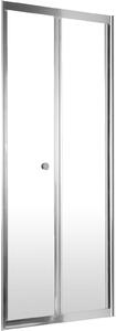 Deante Flex, nyitható összecsukható ajtó 80x185 cm, 5mm átlátszó üveg, króm profil, KTL_022D