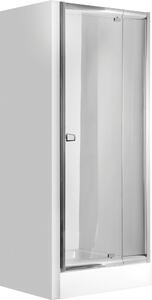 Deante Zoom, csuklós ajtó nyitáshoz 78-90 x 185 cm, 5mm átlátszó üveg, króm profil, KDZ_011D