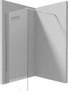 Deante Mokko, Walk-in zuhany paraván 90cm, magasság 200cm, 8mm átlátszó üveg ActiveCoverrel, króm profil, KQM_039P