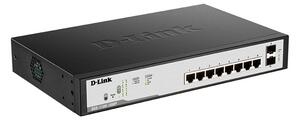 D-Link DGS-1100-10MPV2 hálózati kapcsoló Vezérelt L2 Gigabit Ethernet (10/100/1000) Ethernet-áramellátás (PoE) támogatása 1U Fekete