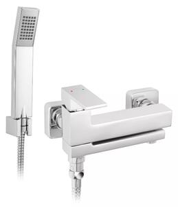 FERRO Zicco, fürdőcsap forgatható kifolyóval és zuhanygarnitúrával, króm, BZI11R