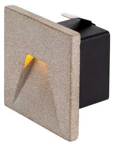 SLV - Concreto LED Kültéri Beépített Fali Lámpa Horizontal IP65 Light Grey - Lampemesteren