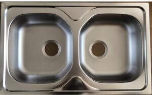 AE 800C 800x500 mm rozsdamentes mosogató