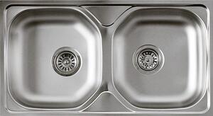 AE 740C 780x440 mm rozsdamentes mosogatótálca