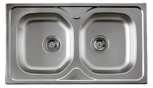 AE 860C 860x500 mm rozsdamentes mosogatótálca