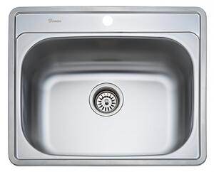 DE-145 600x500 mm rozsdamentes mosogatótálca