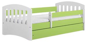 Kocot Kids Classic 1 Ifjúsági ágy ágyneműtartóval - zöld - Többféle méretben