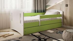Kocot Kids Classic 2 Ifjúsági ágy ágyneműtartóval #zöld - Többfél