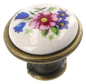 J4 tavaszi virág porcelán fogantyú