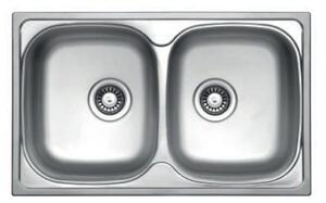 KM-189 780x480 mm rozsdamentes mosogatótálca