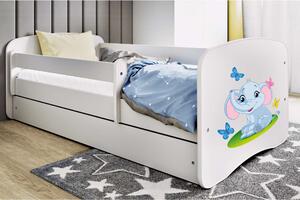 Kocot Kids Babydreams Ifjúsági ágy ágyneműtartóval - Elefánt - Többféle méretben és színben
