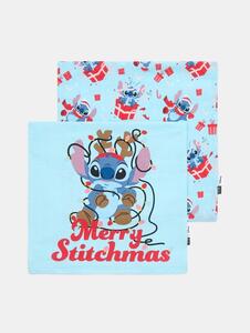 Sinsay - Párnahuzat szett karácsonyi mintával Stitch - halványkék