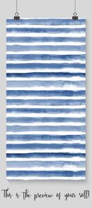 Fotótapéta Kék akvarell csíkok Öntapadós 250x250cm