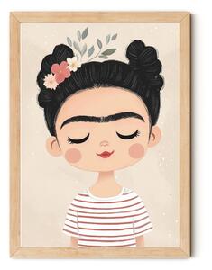 Falikép gyerekszobába - Frida portré II A4 (21x30 cm)