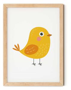 Madárka minimalista falikép gyerekszobába A4 (21x30 cm)