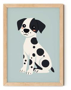 Dalmata minimalista falikép gyerekszobába A4 (21x30 cm)