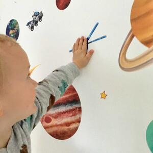 Naprendszer falmatricaszett: bolygók és űrjárgányok M (50*40 cm és 25*40 cm)