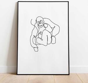 Veszélyeztetett állatok: orangután A5 (15x21 cm)