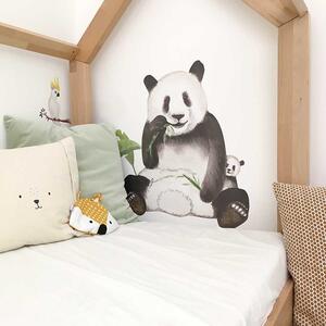 Dzsungel falmatrica: pandamama kölykével S (30*35 cm)