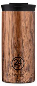 24Bottles TRAVEL TUMBLER SEQUOIA WOOD kávé termosz