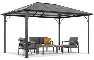 Modern Santiago 3 × 3,6 m kerti pavilon Garden Point antracit