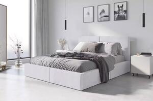 HILTON kárpitozott ágy matrac nélkül 120×200 cm Fehér