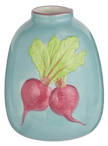 VEGGIE kerámia váza 18 cm , cékla