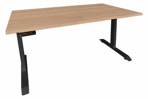 ALB-A160/80 állítható magasságú fémvázas íróasztal fekete vázzal (392524)