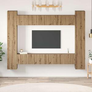 TV szekrény garnitúra 10 db Artisan tölgy Szerelt Fa