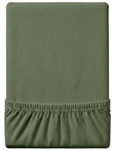 Jersey lepedő EXCLUSIVE sötétzöld 90x200 cm, 100% pamut