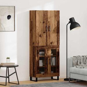Magasfiú 2 pcs Öreg fa 69,5 x 34 x 180 cm Műanyag Fa és Üveg