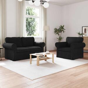 VidaXL Kanapé 2 pcs Fekete