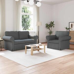 VidaXL Kanapé 2 pcs Sötétszürke