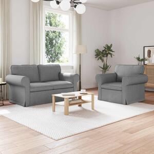 VidaXL Kanapé 2 pcs Világosszürke
